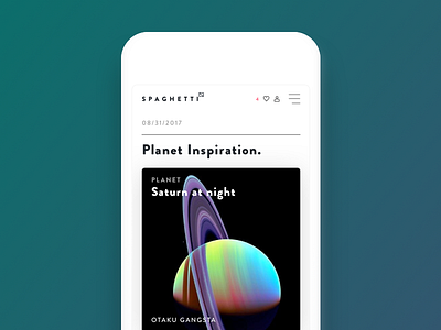 Daily Shot / Planet Inspiration color dribbble ios11 minimalist shadow ui