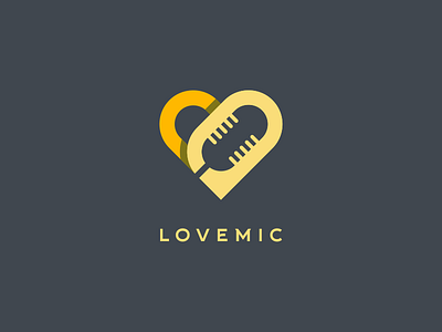 lovemic logo best character design designs icon identity illustrator logo logos monogram pictogram type