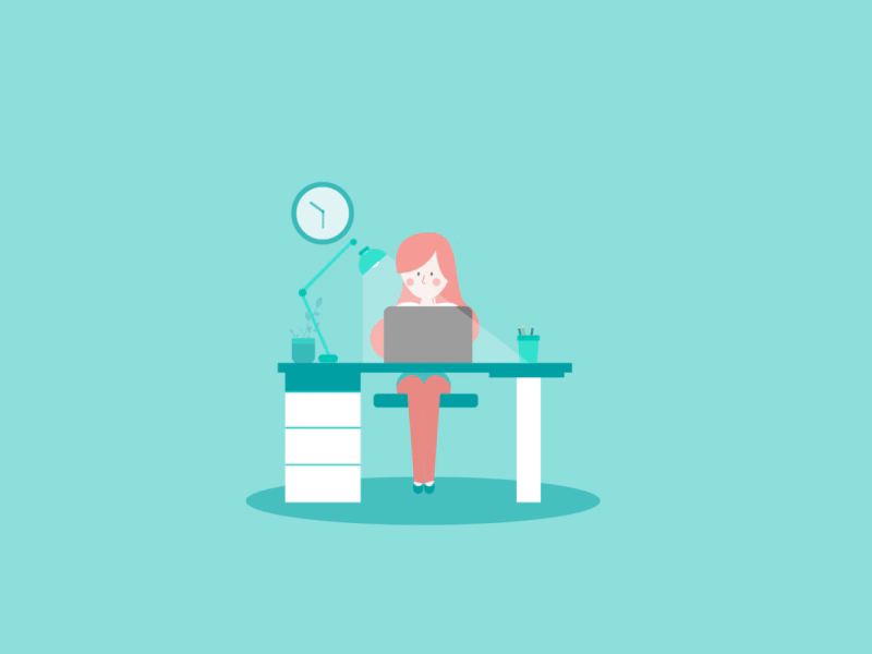 Wine... I can't wait to call you mine. animation desk desktop girl illustration sit wine work