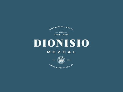 Dionisio Mezcal II alcohol branding leaf lockup logo mexico mezcal typography