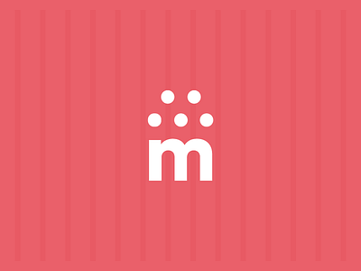 moriah's gourmet popcorn branding identity m popcorn symbol