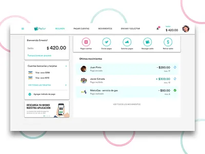 Paysur dashboard dashboard design ui ux web