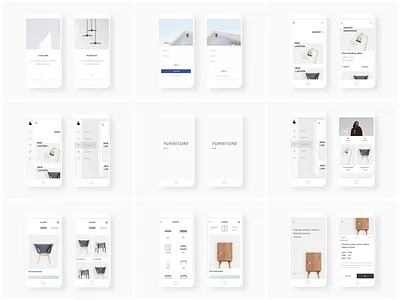 Furniture APP collection interface