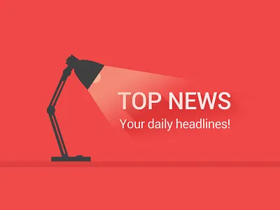 Light bulb illustration light news red table table lamp yellow