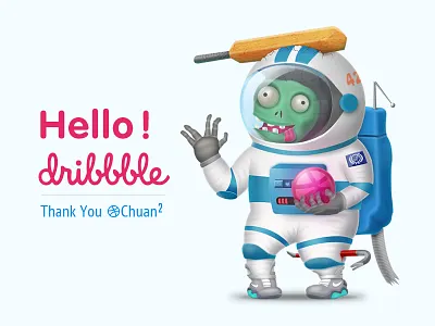 Hello Dribbble~！ 42 astronaut backtothefuture half life startrek zombie