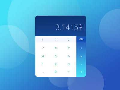 Calculator 30challenge blue calculator math ui
