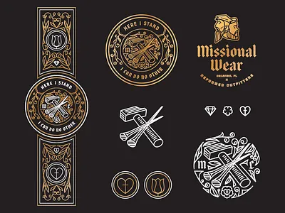 Luther Seal (Exploration) badge illustration responsive branding seal