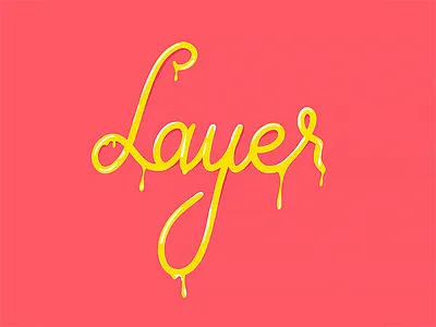 Layer Lettering applepencil customlettering customtype drippingpaint handlettering ipadpro lettering monospaced script