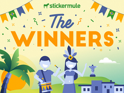 Brazil Playoff Winners brazil contest playoff rebound sticker mule stickers winners