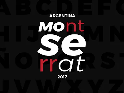 Montserrat Postcard aires arg argentina buenos composition font montserrat postcard