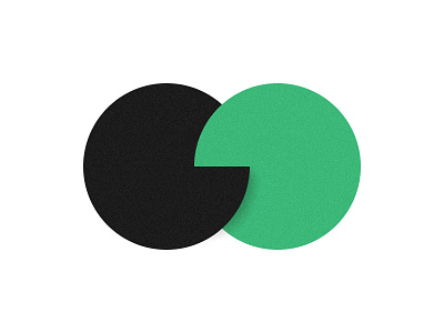 Color Test 5 black circle color flat green riso shape