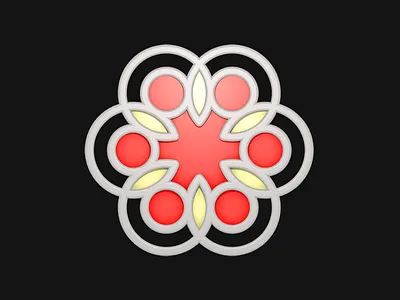 Harmony Badge 3d badge geometry harmony icon