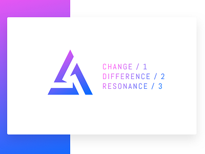 010917 alt j altj card delta gradient logo symbol triangle