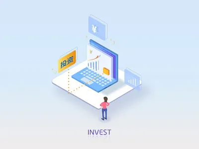 2.5D-invest 2.5d illustration invest