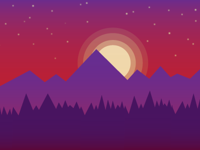 Romantic Sunset color illustrator practice romance sunset