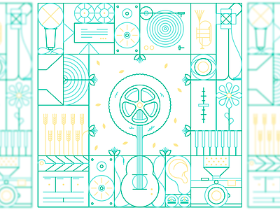 MFM Annual Report Cover Illo annual report film fun manitoba music nature