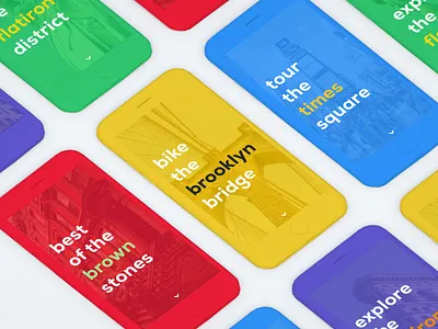 Fun Type Exploration color iphone nexa sans tour type