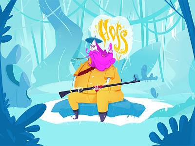 Hoss animation character design hoss illustration motion design