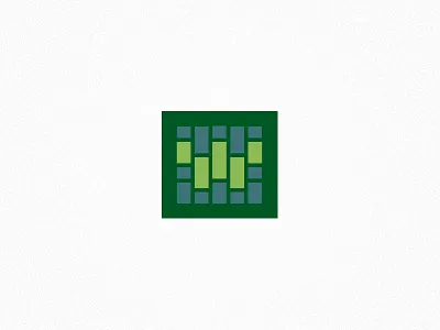 W building design green illustration logo lumber pattern w