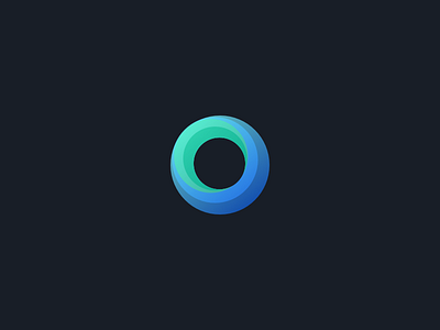 Clickstream Logo Redesign circle dark design gradient green logo seo service tech