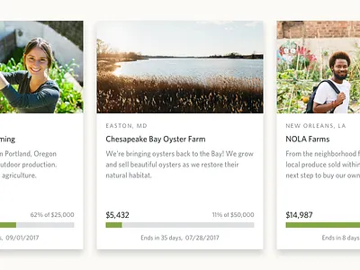 Card Typography agriculture card farm focus lab typography ui web design website