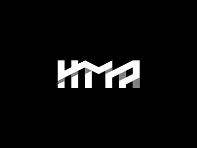 HMA Logo Design Monogram black design flat logo monogram simple