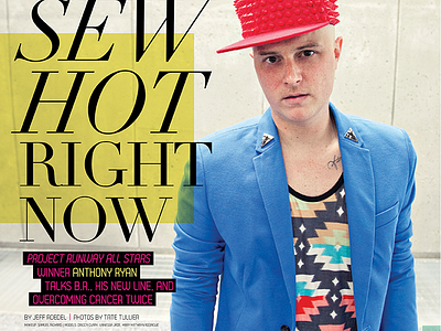 225 magazine editorial design fashion magazine print project runway style typography