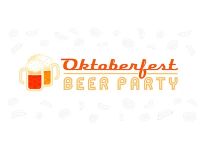 Oktoberfest Beer Party beer calligraphy drink event festival german holiday logo oktoberfest party retro september