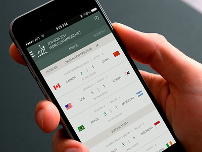 International Table Tenis Federation mobile app app app design mobile app ui ux