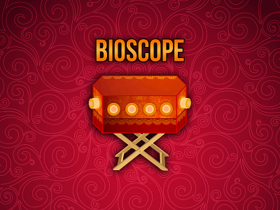 Bioscope Logo antique design indian logo style theme