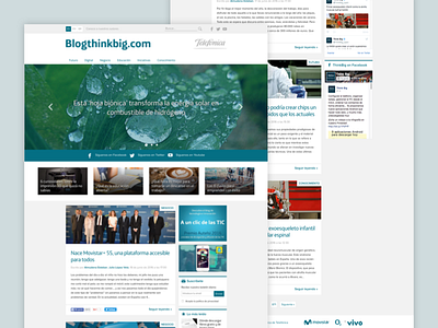 Telefónica - Think Big's Homepage articles blog corporate blog editorial design online media posts related articles telefónica think big