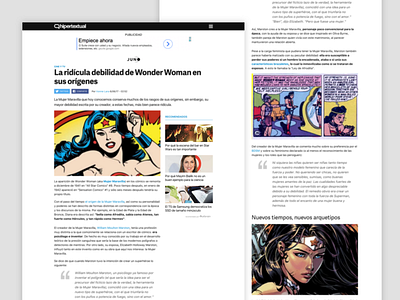 Hipertextual - Article page article editorial design hipertextual online media post related articles