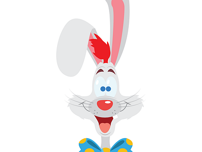 Roger portrait rabbit roger vector