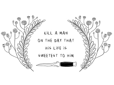 Handball font knife lyrics mountain goats switchblade typography wreath