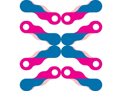 Modern Sunset Series, Poster 3 blue colorful geometry graphic design illustration modern peach pink playful poster print design tan