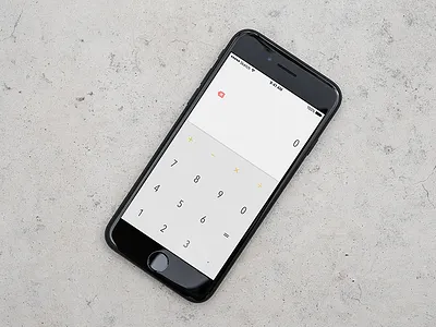 Daily UI Challenge 004 app calculator design material minimal minimalistic mobile responsive