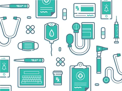 Medical Icon Set hospital icons illustration medical vector