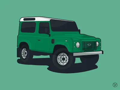 Land Rover Defender car defender illustration land rover vector
