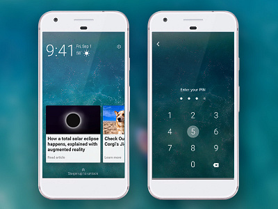 Simpson Lock Screen lock screen ui design