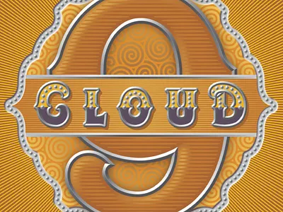 Cloud 9 lettering typography