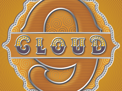Cloud 9 lettering typography