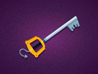 Kingdom Key | Day 13 gaming illustration keyblade kingdom hearts vector videogame weapon