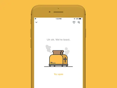 Empty State 03 app design error flat icon illustration state try ui ux vector web