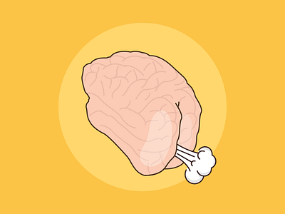 Brain Fart 2d abstract art character concept design flat graphic illustration illustrator vector yellow