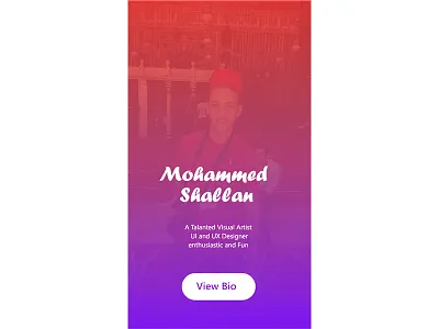 Daily UI #01 - Banner adobe app banner bio dialy free mobile photoshop screens ui ux xd
