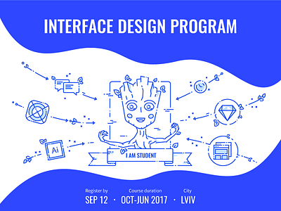 Design Lab Illustration art groot grove icon illustration interface line linear study tree ux