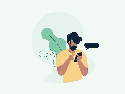 Enter OTP design icon illustration interaction man mobile onboarding otp password ui ux web