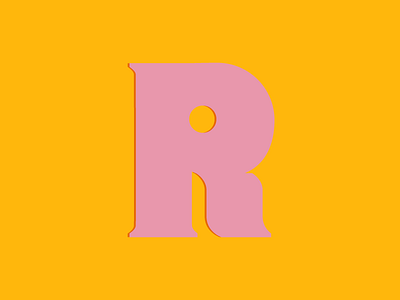 Typehue #R 36daysoftype handlettering pink r script type typedesign typehue typography yellow