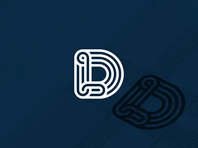 DL monogram geometric law lettering logo logo design modern monogram