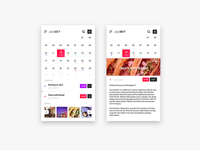 Calendar UI - Free Adobe XD concept adobexd adobexduikit app calendar concept daily design flat free freebie interactive iphone kit sketch ui uikit user interface ux